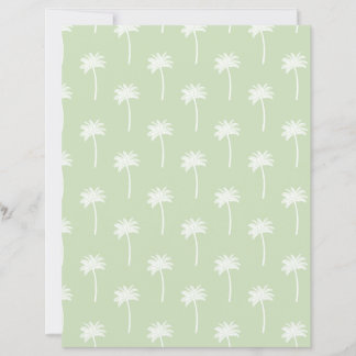 Lámina papel de scrapbooking de palmera verde