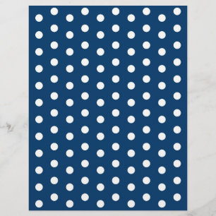 Lámina Papel del bebé blanco azul de Dot Polka