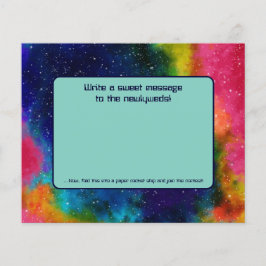 Lámina Papel del concurso de envío de cohetes Boda de cie