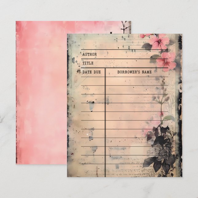 Lámina Papel del diario de la biblioteca de la colección  (Anverso / Reverso)