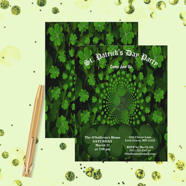 Lámina Papel del Fiesta del Día de San Patricio Clover Ka (Subido por el creador)