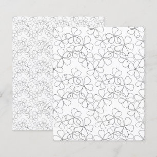 Lámina Papel del libro de carátulas blancas de flor de la