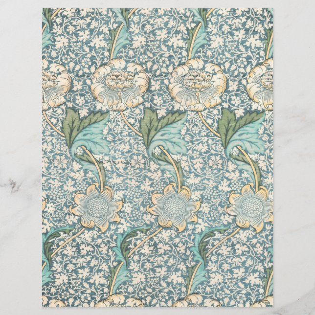 Lámina Papel del patrón de William Morris (Anverso)