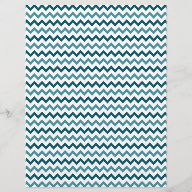 Lámina Papel doble lateral en forma de cheurón azul y ama (Anverso)