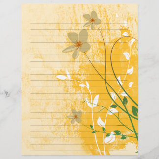 Lámina papel dorado de diseño floral moderno