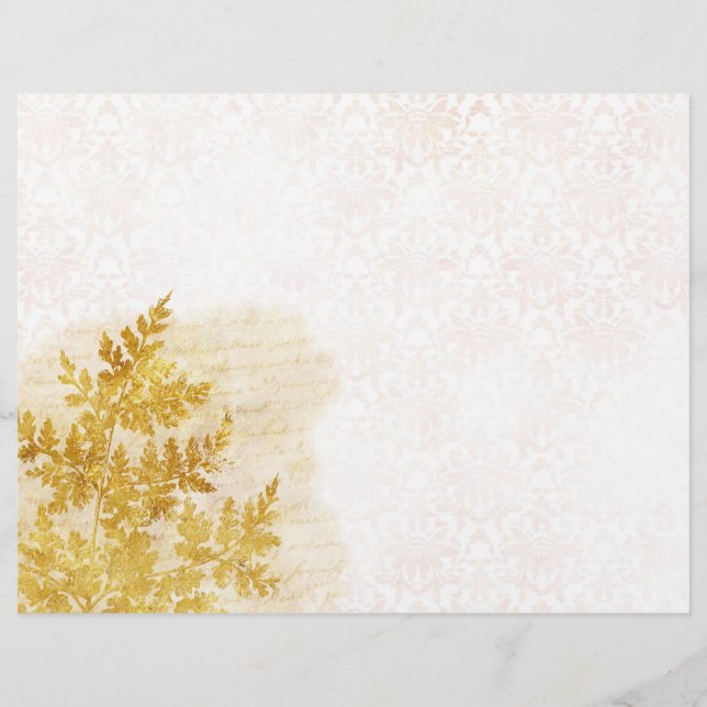 Lámina Papel elegante de la plancha de oro y del cuaderno (Anverso)