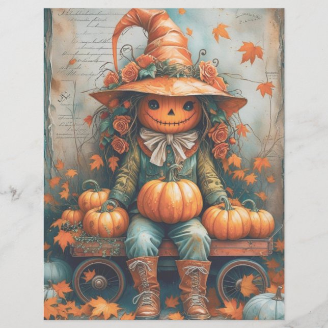 Lámina Papel escrádico gótico espumoso de Halloween (Anverso)