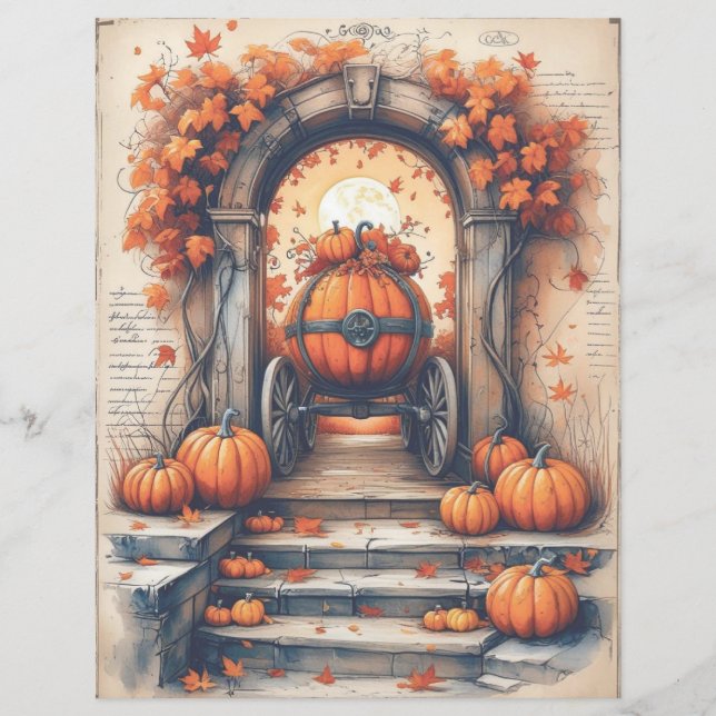 Lámina Papel escrádico gótico espumoso de Halloween (Anverso)