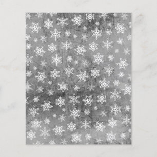 Lámina Papel escrapbook con copos de nieve con problemas 