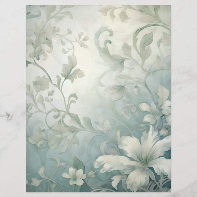 Lámina Papel floral para la caravana (Anverso)