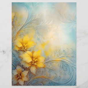 Lámina Papel floral para la caravana