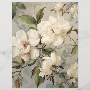 Lámina Papel floral para la caravana