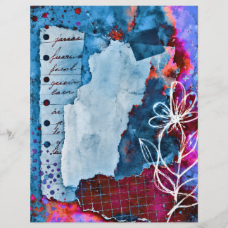 Lámina papel floral para manualidades de múltiples usos