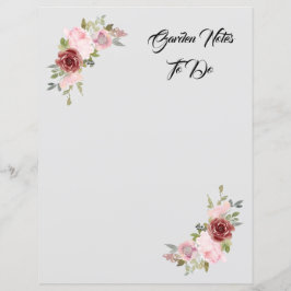 Lámina Papel floral rosado