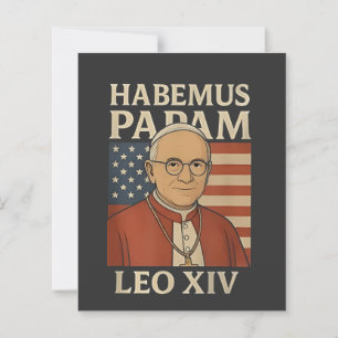 Lámina Papel Habemus Papa León XIV Iglesia Cristiana