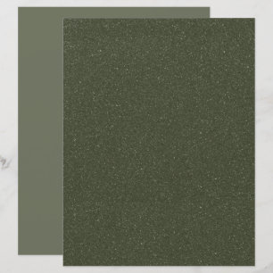 Lámina Papel Imprimible Verde Musgo Texturizado