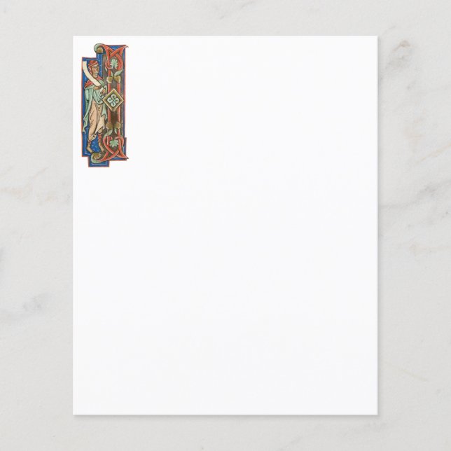 Lámina Papel inicial Iluminado I (Anverso)