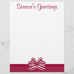 Lámina Papel letterhead de Navidad con puntos diminutos d