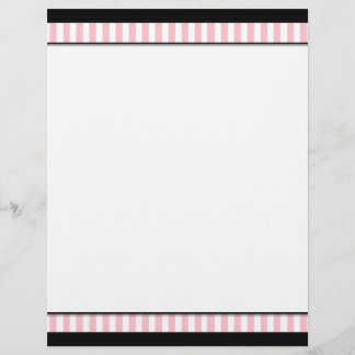 Lámina Papel letterhead de negocios rosa y negro chic