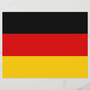 Lámina Papel membretado con la bandera de Alemania