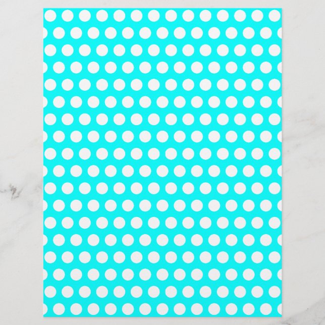 Lámina Papel Membretado de Lunares Blancos (Anverso)
