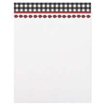 Papel Membretado de Mariquita a Cuadros