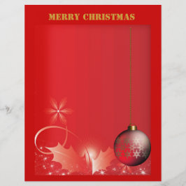 Lámina Papel Membretado Feliz Navidad