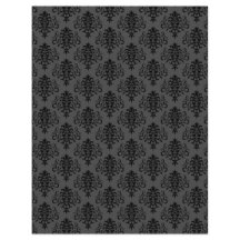 Papel moderno gótico gris negro Damask Scrapbook