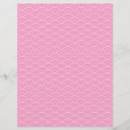 Lámina Papel moderno rosado negro japonés ondulador