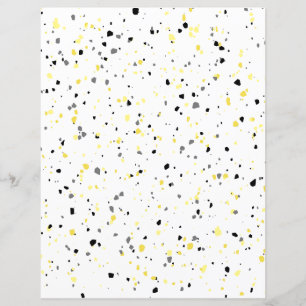 Lámina Papel moderno y gris gris Terrazzo