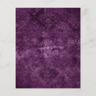 Lámina Papel morado de cuadernillo gótico de damasquín
