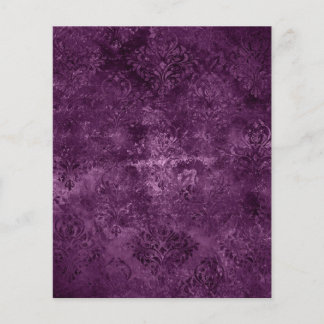 Lámina Papel morado de cuadernillo gótico de damasquín