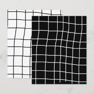 Lámina Papel negro de cuaderno de cuadros cruzados
