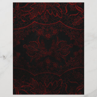 Lámina Papel negro y rojo de carátula gótica