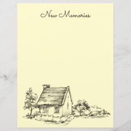 Lámina Papel o papelería para cuadrilla de algodón esboza