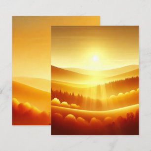 Lámina Papel Ombre Scrapbook de Golden Sunrise