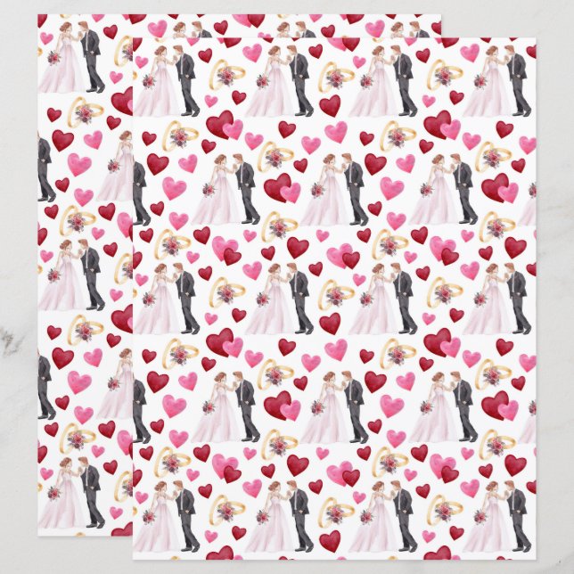 Lámina Papel para Álbum de Boda en Blanco (Anverso / Reverso)