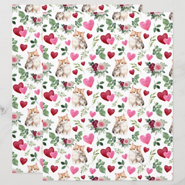 Lámina Papel para Álbum de Recortes de Cat Valentine (Anverso / Reverso)