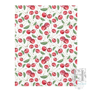 Lámina Papel para Álbum de Recortes de Cerezas