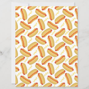 Lámina Papel para Álbum de Recortes de Hot Dogs