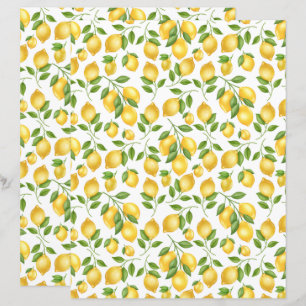 Lámina Papel para álbum de recortes de limones
