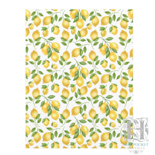 Lámina Papel para álbum de recortes de limones
