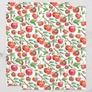Lámina Papel para Álbum de Recortes de Manzanas