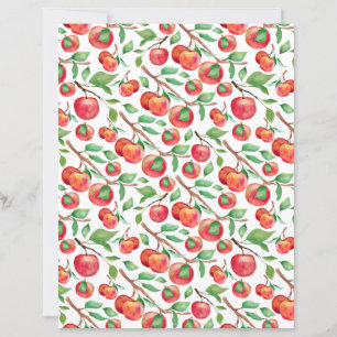 Lámina Papel para Álbum de Recortes de Manzanas