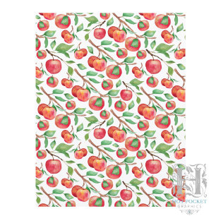 Lámina Papel para Álbum de Recortes de Manzanas
