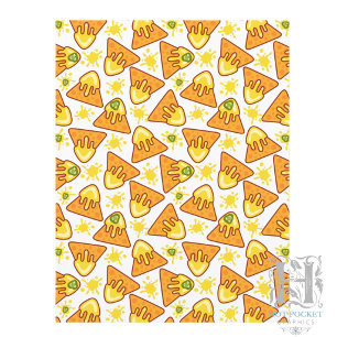 Lámina Papel para álbum de recortes de Nachos y Jalapenos