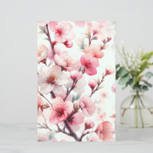 Lámina Papel para álbum de recuerdos de flor de cerezo