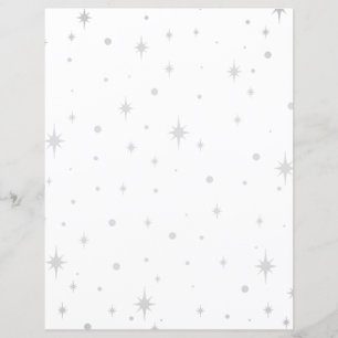 Lámina Papel para diario de chatarra de estrella plateada