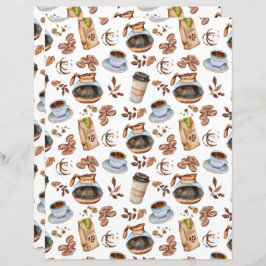 Lámina Papel para el libro de cartón de café