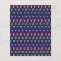 Papel para el rastreo del patrón verde del Hibiscu